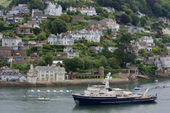 14 July 2020 - 11-22-07
An obligatory TVFTDO pic of a new arrival passing Kingswear.
----------------------------
Expedition superyacht Seawolf in Dartmouth